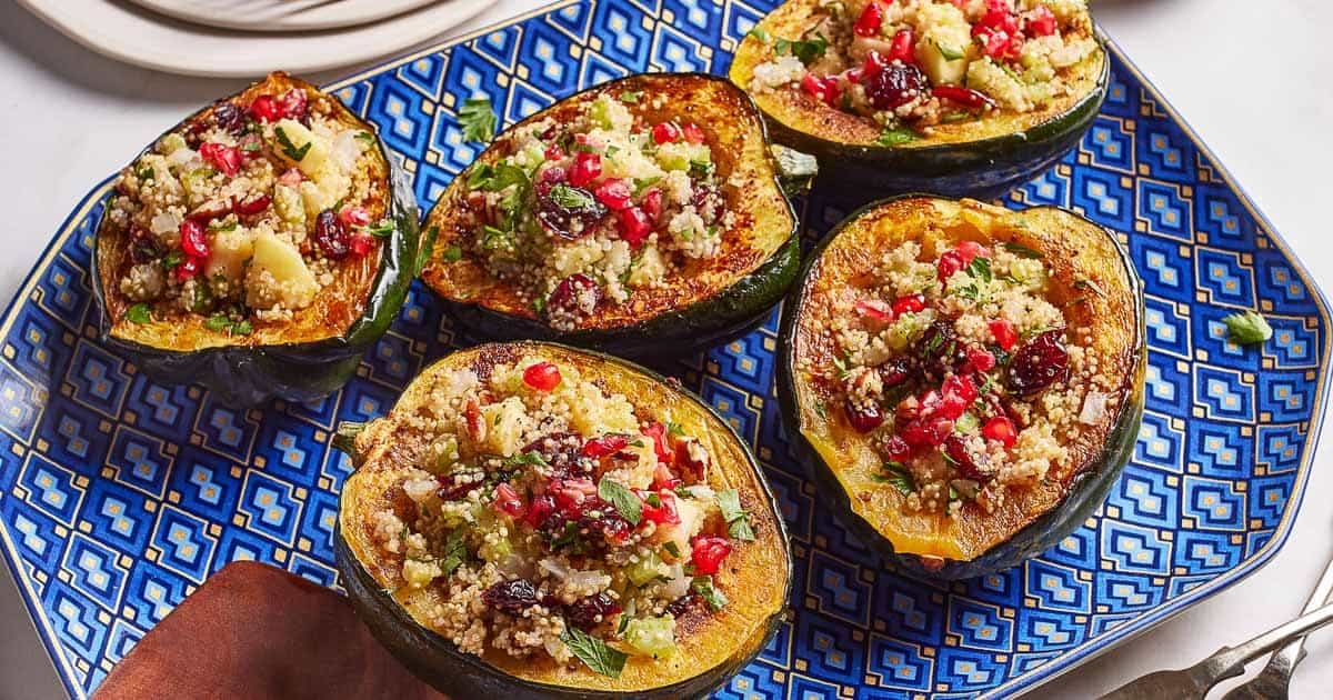 Dairy-Free & Gluten-Free: Herbed Quinoa Stuffed Acorn Squash Recipe